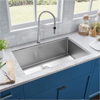 32"x18" Stainless Steel 16 Gauge Undermount Sink