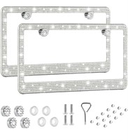 Bling License Plate Frame for Women,2 Pack