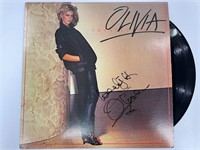 Autograph COA Olivia Newton John vinyl