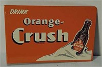 DST Flanged Orange Crush Display Sign