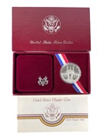 US Mint 1984 LA Olympics Silver Proof  Dollar