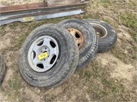 3-16" tires & rims