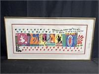Matisse serigraph, "1,001 Nights," pulled from the