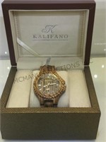Kalifano  organic wood watch, NIB