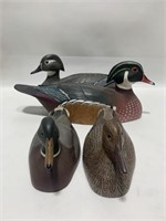 Vintage Tom Ahern Carved Wood Ducks