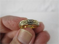 14K Gold Vintage Ring w/Endless Floral Design