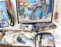 LOT OF VARIOUS STAR WARS TOYS AND BOXES