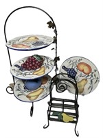 Fruit Dishes and Plate Stand