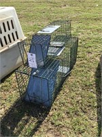 2 live animal traps, Large: 10"W x 32"D x 12"H sma