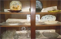 Hand painted plates Fostoria Etc