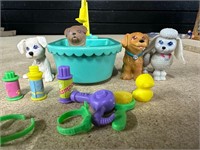 1993 KENNER PET SHOP PUPS BATHTUB