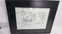 /100 Eagle Spirit Jim Paitros 1993 framed art