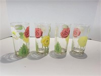 4- VIntage Federal Glass Drinkware