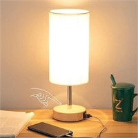 (N) Yarra-Decor Bedside Table Lamp with USB Port -