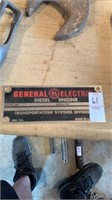 General Electric Diesel Engine Metal Plate