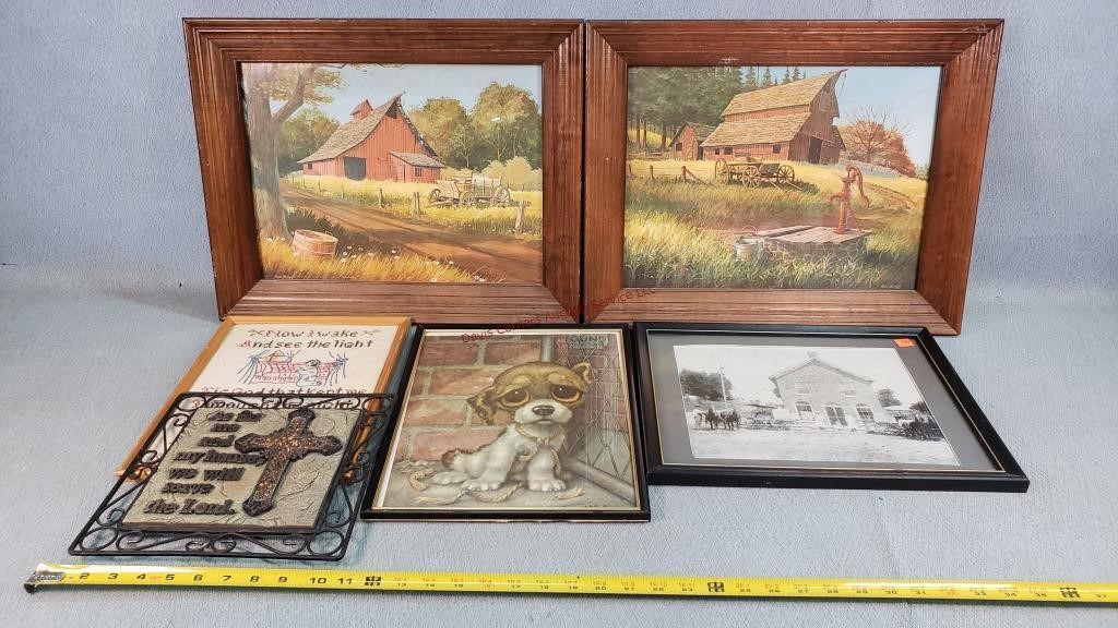 Vintage Barn, Puppy & Other Pictures