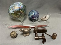 Glass Ornaments, Figurine and Roller