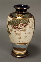 Satsuma Moriage Porcelain Vase,