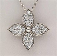 Authentic Louis Vuitton 1.00 Ct Diamond  Necklace