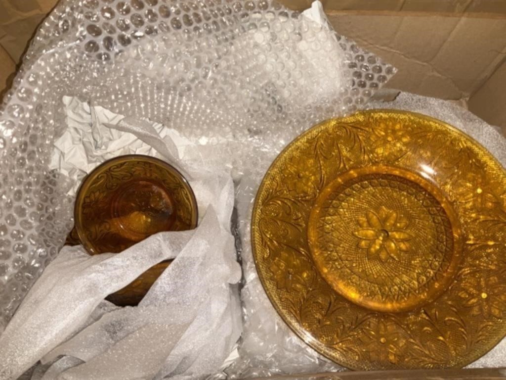 Gold Glassware- 3 Boxes