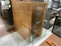 Qty (2) Glass Retail Display Shelving Units