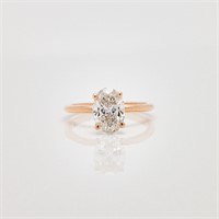 14kt Gold 1.65 Ct. Oval Diamond Engagement Ring