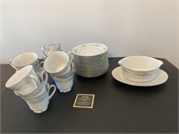 Noritake "Melissa" Contemporary Cups & Saucers