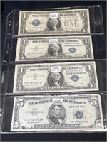 (4) U.S. SILVER CERTIFICATES