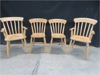 SET OF 4 PINE DINERS
