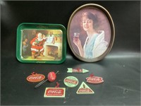 Contemporary Coca Cola Trays and Advertising