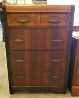 4-DRAWER MAPLE CHEST-PAINTED TOP