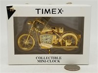 New Timex Motorcycle Collectible Mini Clock