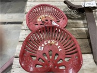 (2) Farmall Cast Iron Seats