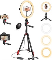 11" Ring Light with Stand, L8star Selfie Led Ring