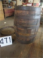 Wooden Whiskey Barrel