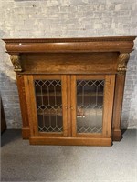 Fire Place Mantle with Built in Cabinet
