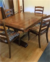 Farm style dining table and chairs