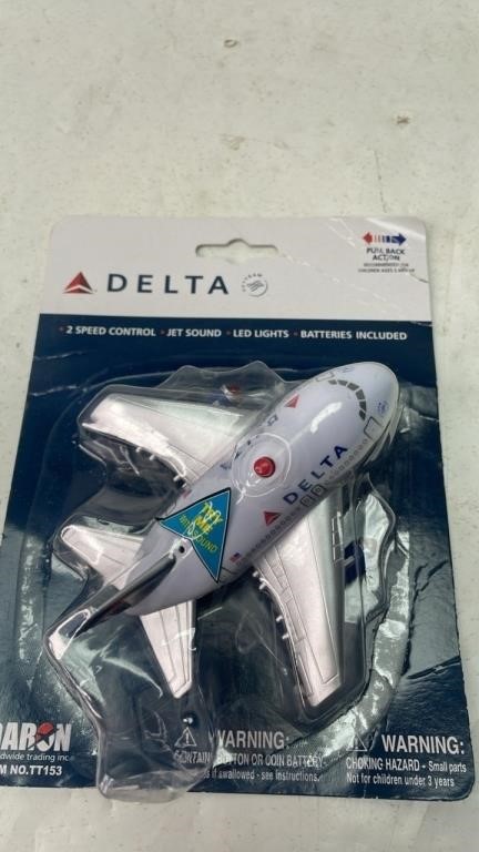 New Delta Airlines Toy Airplane in package