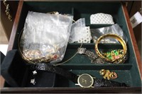 Drawer of jewelry