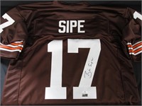 BROWNS BRIAN SIPE SIGNED JERSEY FSG COA