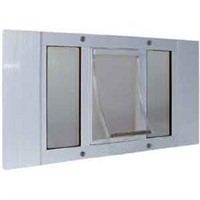IdealFit 33-38 Sash Window Pet Door w 9"x 15" Flap
