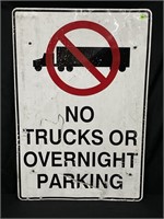 24" X 36" METAL NO TRUCKS OR OVERNIGHT PARKING