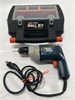 Black & Decker Drill Kit With 4 Drill Bits