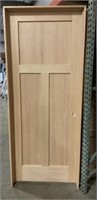 32" LH 3 Panel Oak Interior Door