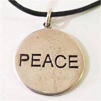 $120 Silver Peace Pendant