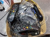 suddenlink controllers and a bunch of cords