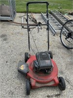 Gas powered push lawn mower