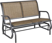 $120  Outsunny 2-Person Outdoor Glider Bench, Brow