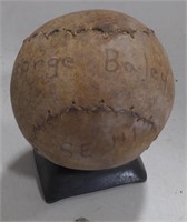 (AB) George Bailey soft ball with stand