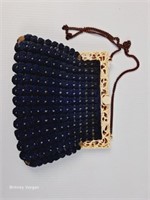 Vintage 1930s - 1940s Crocheted Purse w/ Celluloid
